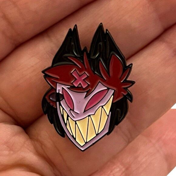 Hazbin Hotel Alastor Enamel Pin - Picture 1 of 5